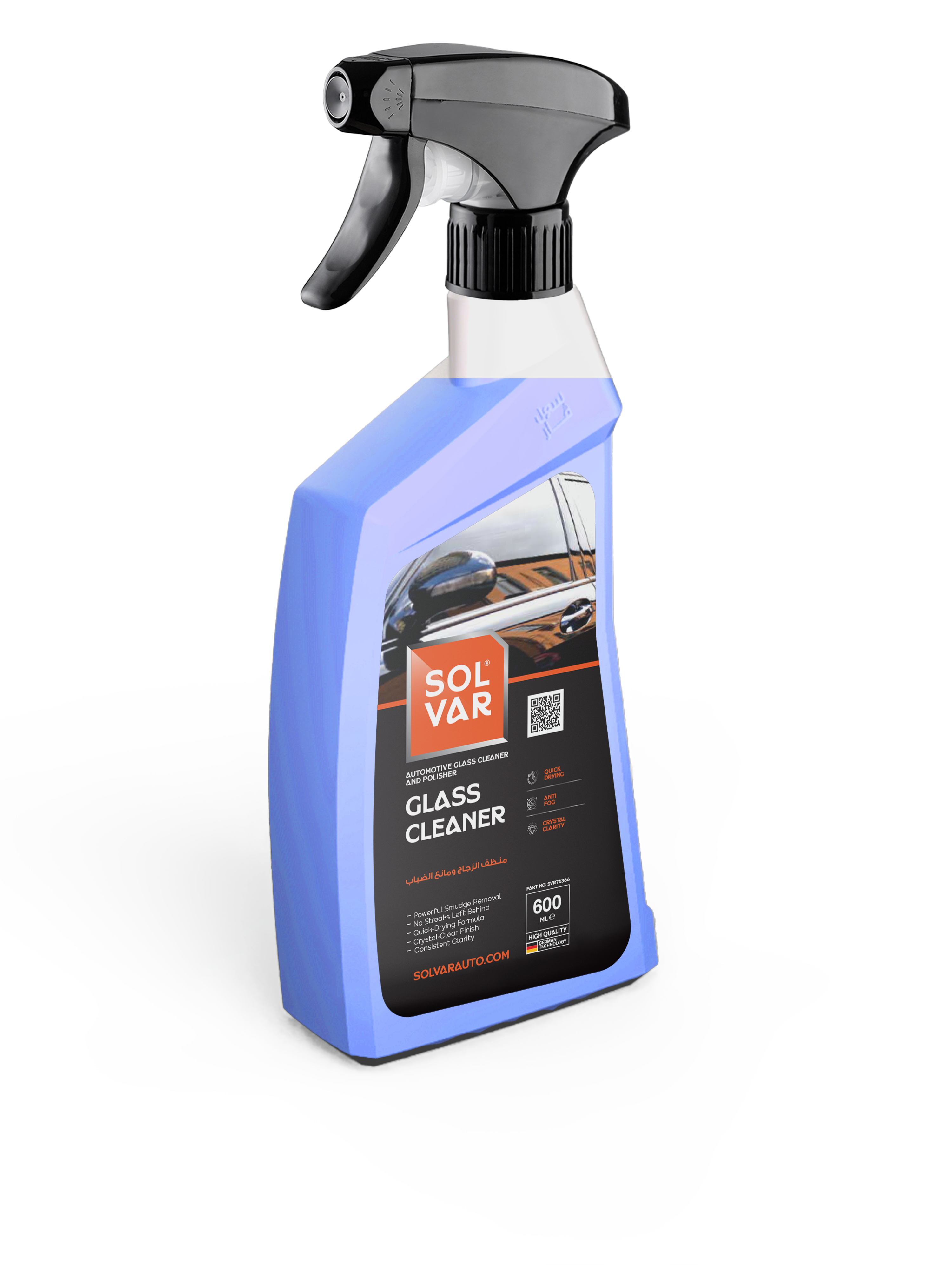 سولفار منظف زجاج و مضاد للضباب 600 مل