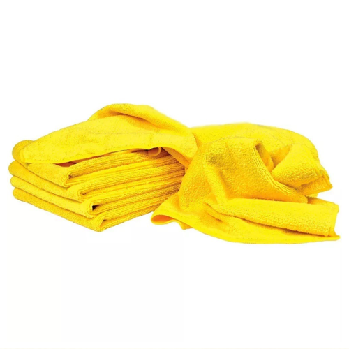 فوطة ميكروفايبر متعددة الاستخدامات بدون حواف - 40×40 سم (لون أصفر)