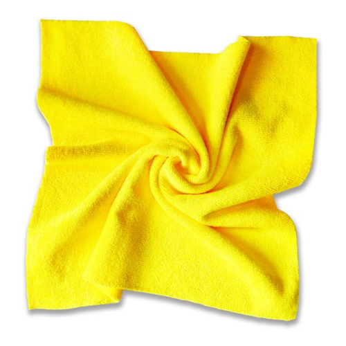 فوطة ميكروفايبر متعددة الاستخدامات بدون حواف - 40×40 سم (لون أصفر)